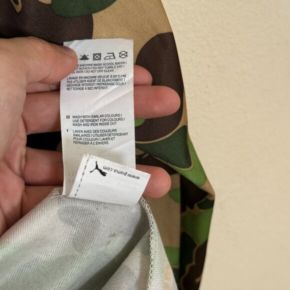 Bape x Puma A Bathing Ape Jacket Green-Camo Track Jacket Small - Picture 10 of 12